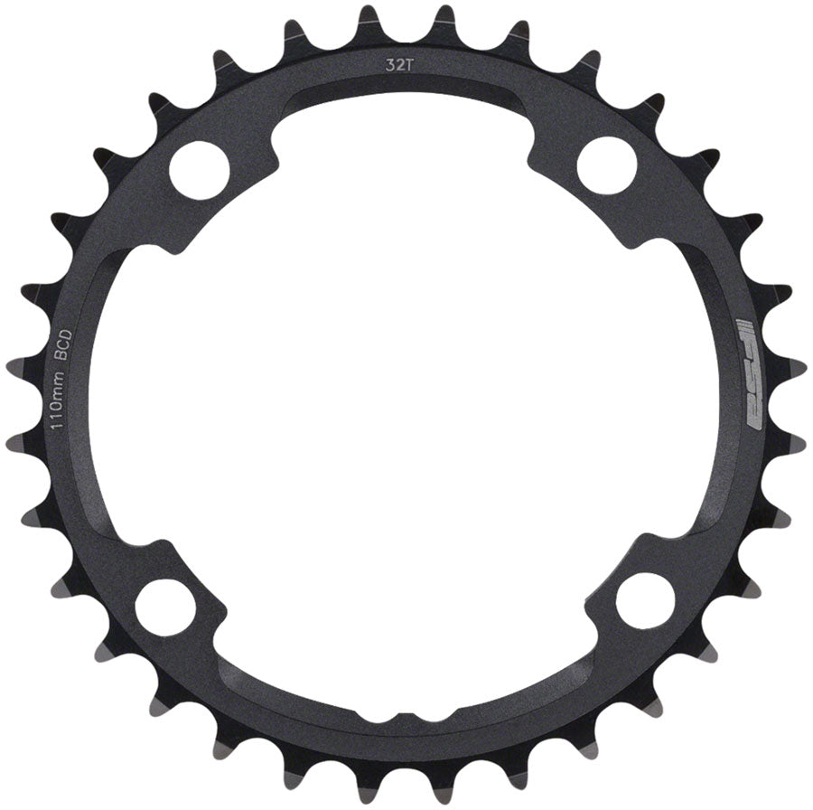 Full Speed Ahead Gossamer Pro ABS Road Chainring - 32t Inner Ring 110mm BCD 4-Bolt Aluminum N10/N11 BLK