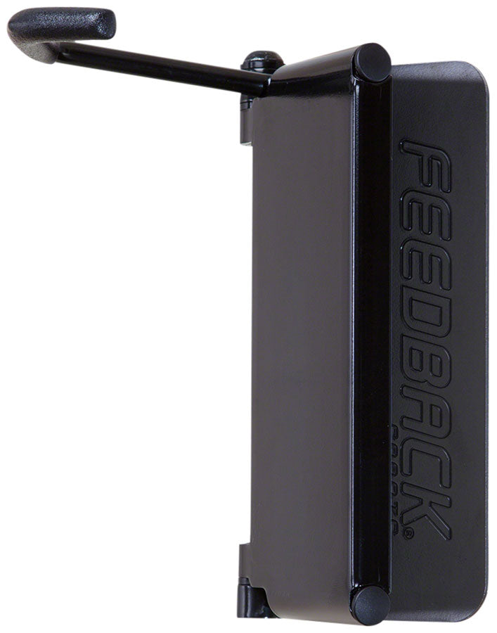 Feedback Sports Velo Hinge Pivoting Wall Hook - 1-Bike Wall Mounted Up to 2.4" Tire BLK