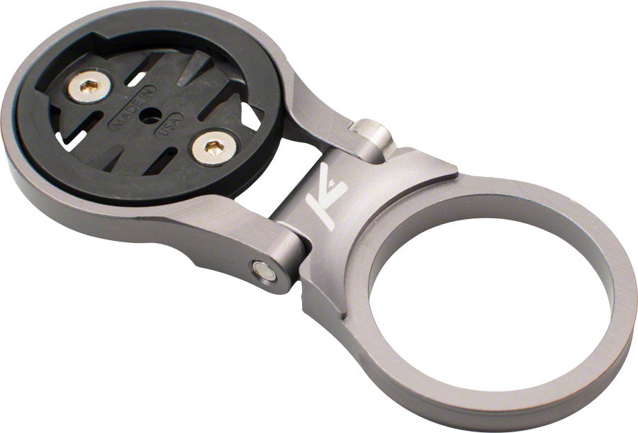K-EDGE Adjustable Stem Mount for Garmin Quarter Turn Type Computers Gunmetal