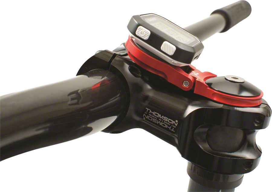 K-EDGE Adjustable Stem Mount for Garmin Quarter Turn Type Computers Red