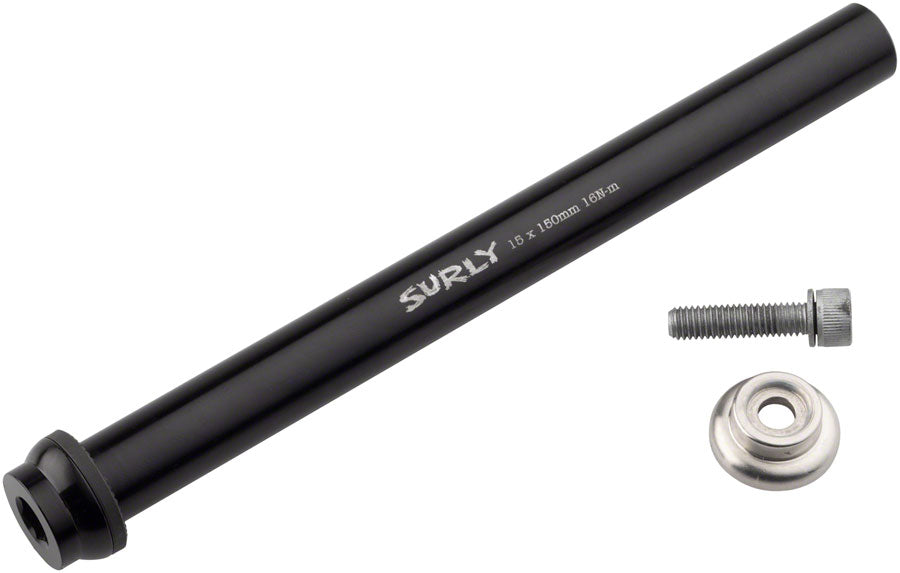 Surly Front Thru-Axle - 15x150 mm Chromoly Black