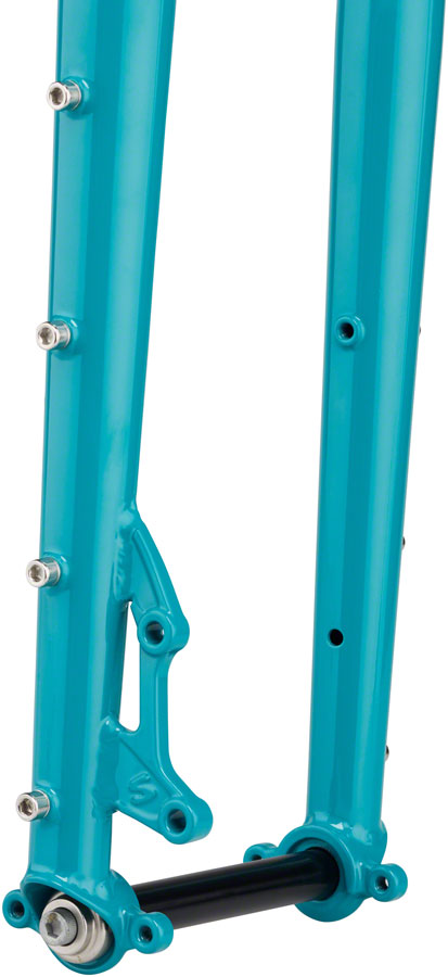 Surly Dinner Fork - 27.5" 15x110mm Thru-Axle 1-1/8" Straight Steerer 485mm Axle To Crown Steel Lost at Sea Blue