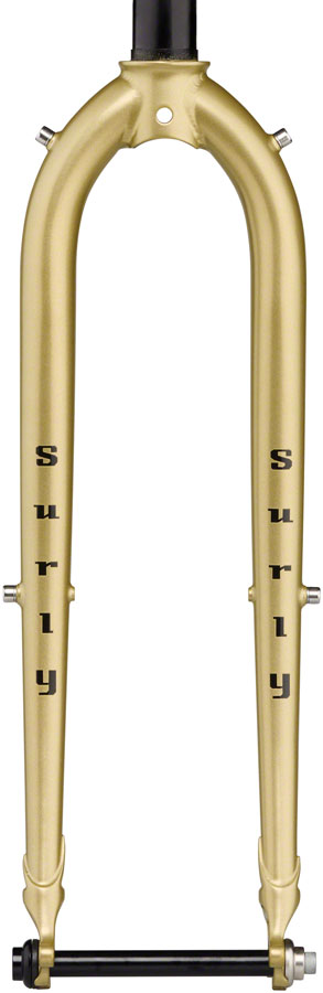 Surly Midnight Special Fork - 650b/700c 12x100mm Thru-Axle 1-1/8" Straight Steerer Steel 40mm Offset Fools Gold