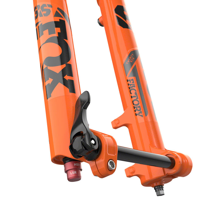 FOX 36 Factory Suspension Fork - 29" 160 mm 15QR x 110 mm 44 mm Offset Shiny Orange Grip 2