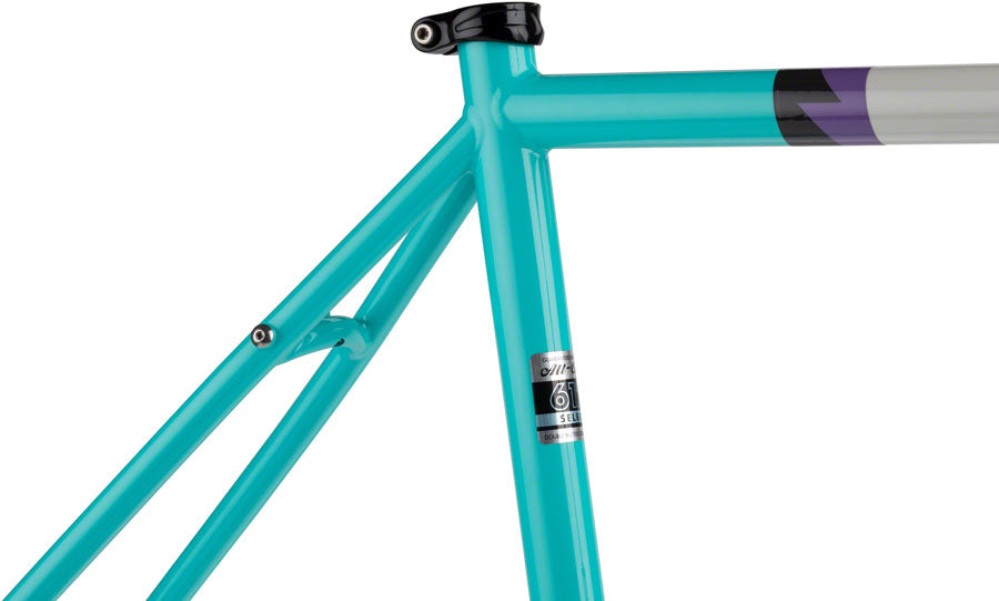 All-City Gorilla Monsoon Frameset - 650b Steel Aqua Seafoam 49cm