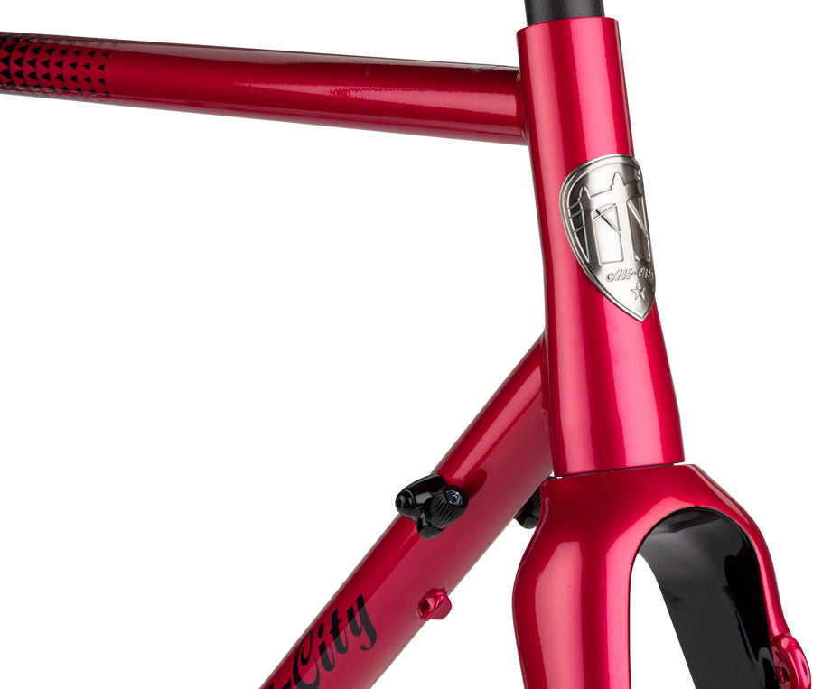 All-City Zig Zag Frameset - 700c Steel Sour Cherry Seltzer 58cm