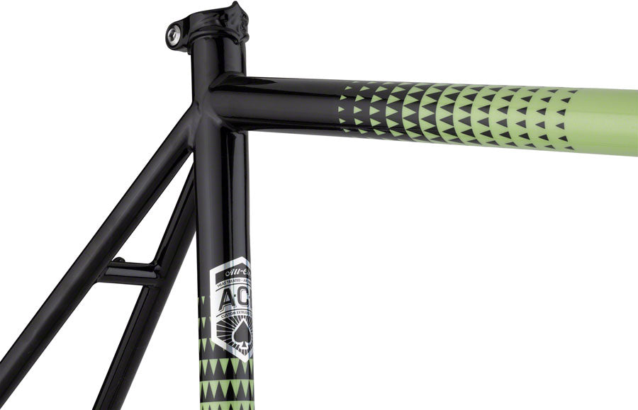 All-City Zig Zag Frameset - 700c Steel Honeydew Bling 46cm