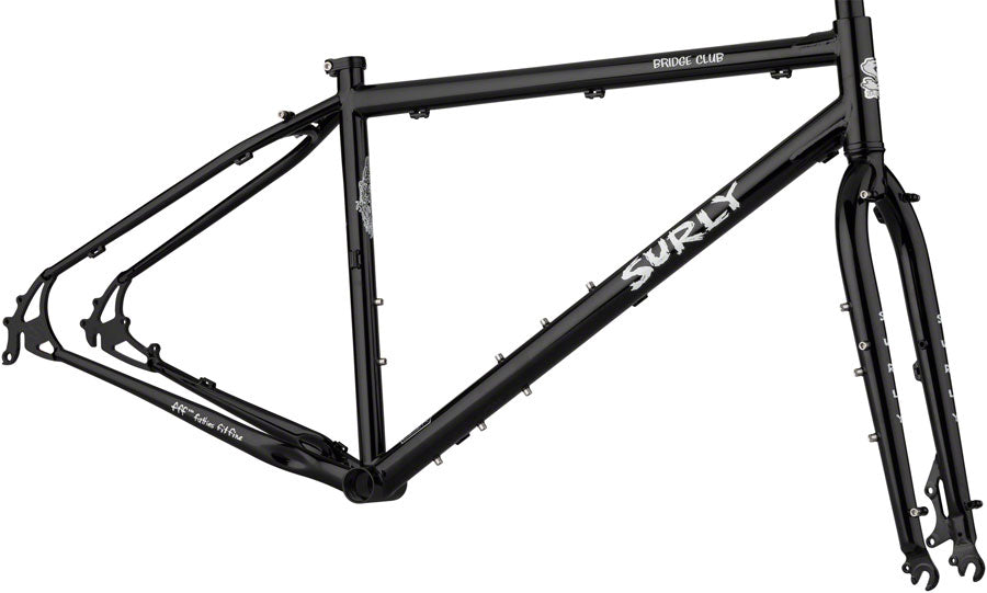 Surly Bridge Club Frameset - 27.5"/700c Steel Black Medium