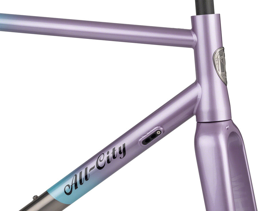 All-City Cosmic Stallion Ti Frameset - 700c/650b Titanium Laser Prism 46cm