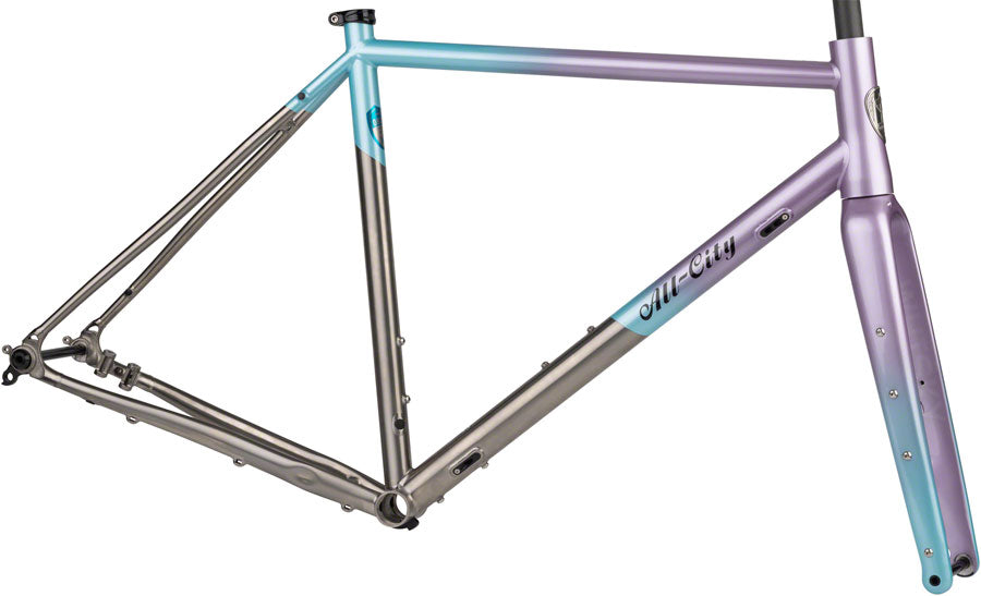 All-City Cosmic Stallion Ti Frameset - 700c/650b Titanium Laser Prism 55cm