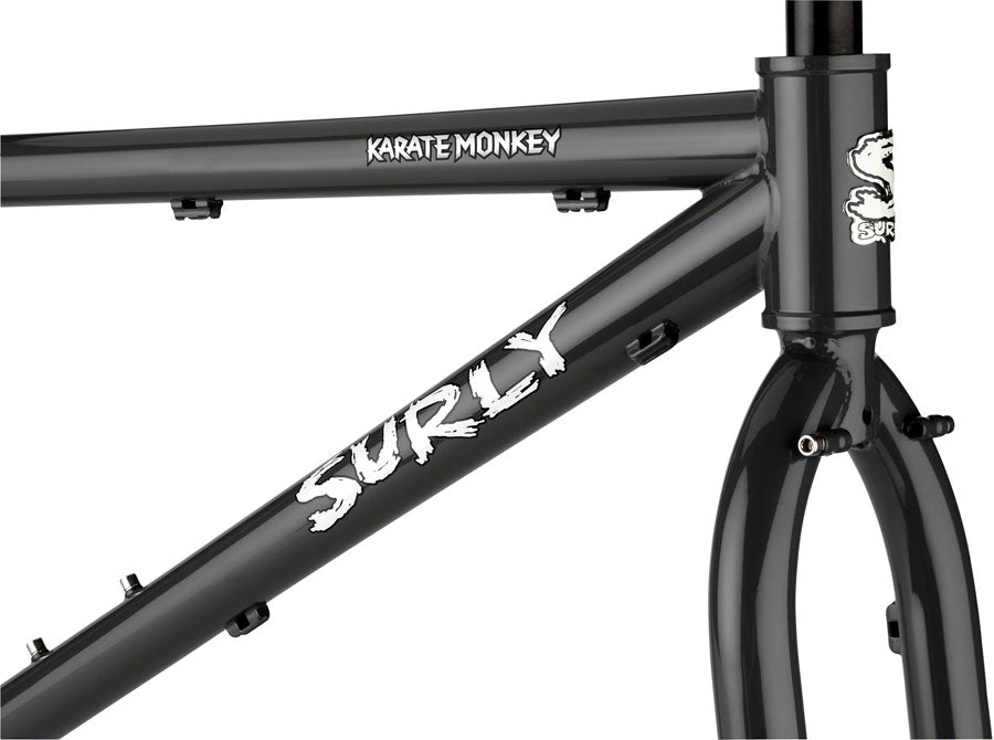 Surly Karate Monkey Frameset - 27.5" Steel Hi-Viz Black Medium
