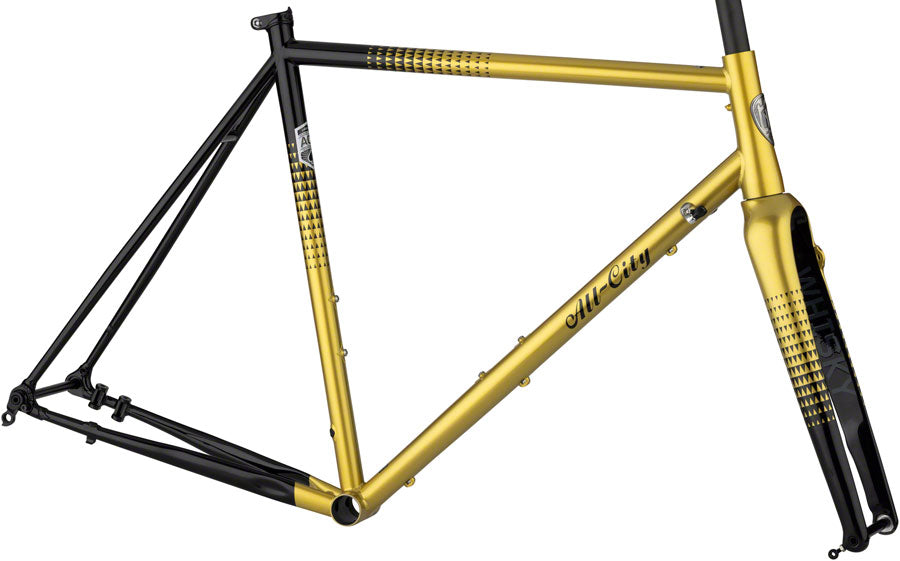 All-City Zig Zag Frameset - 700c Steel Golden Leopard 52cm