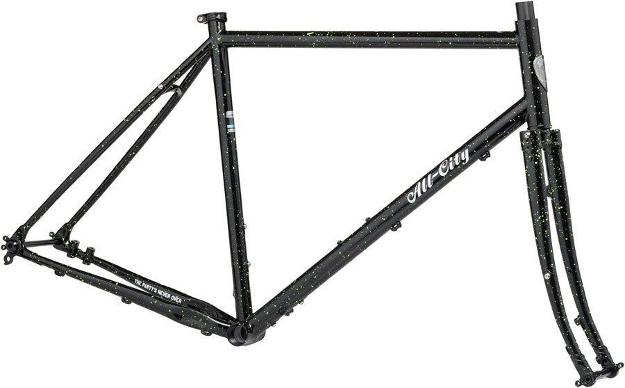 All-City Gorilla Monsoon Frameset - 650b/700c Steel Slimer Lime 43cm