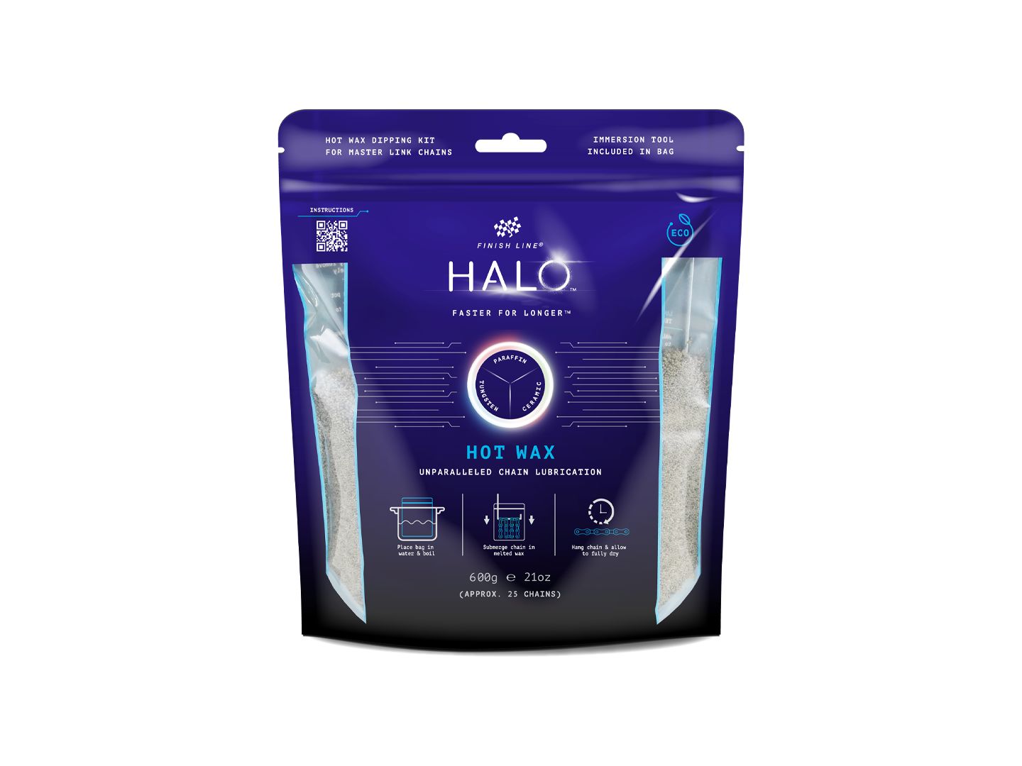 Finish Line HALO Hot Wax Bag and Tool Set - 600g