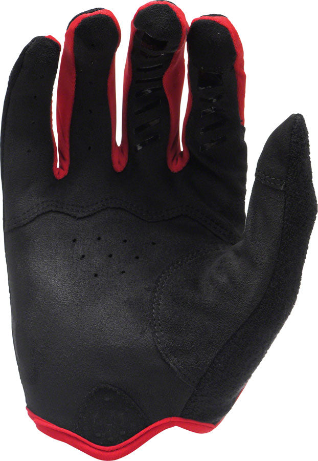 Lizard Skins Monitor AM Gloves - Jet Black/Crimson Full Finger Medium