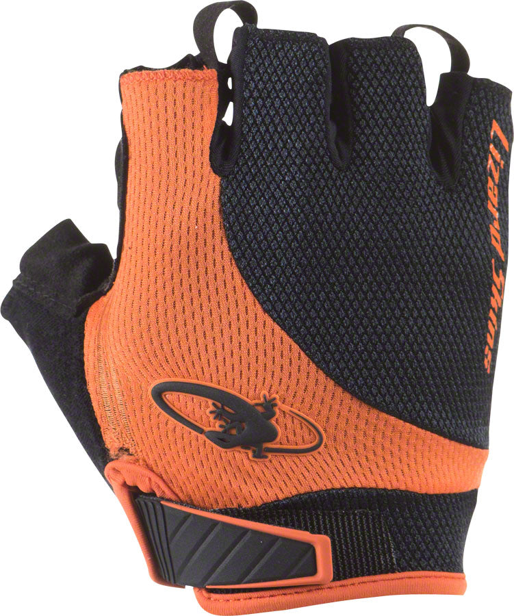 Lizard Skins Aramus Elite Gloves - Jet Black/Tangerine Short Finger Medium