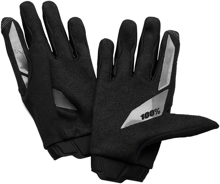 100% Ridecamp Gloves - Black Full Finger Womens X-Large