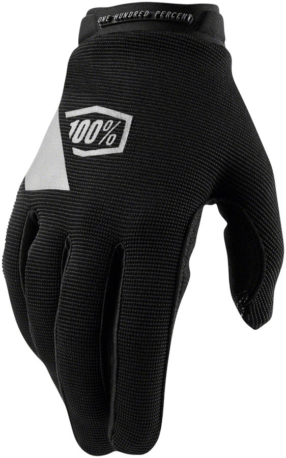100% Ridecamp Gloves - Black Full Finger Womens X-Large