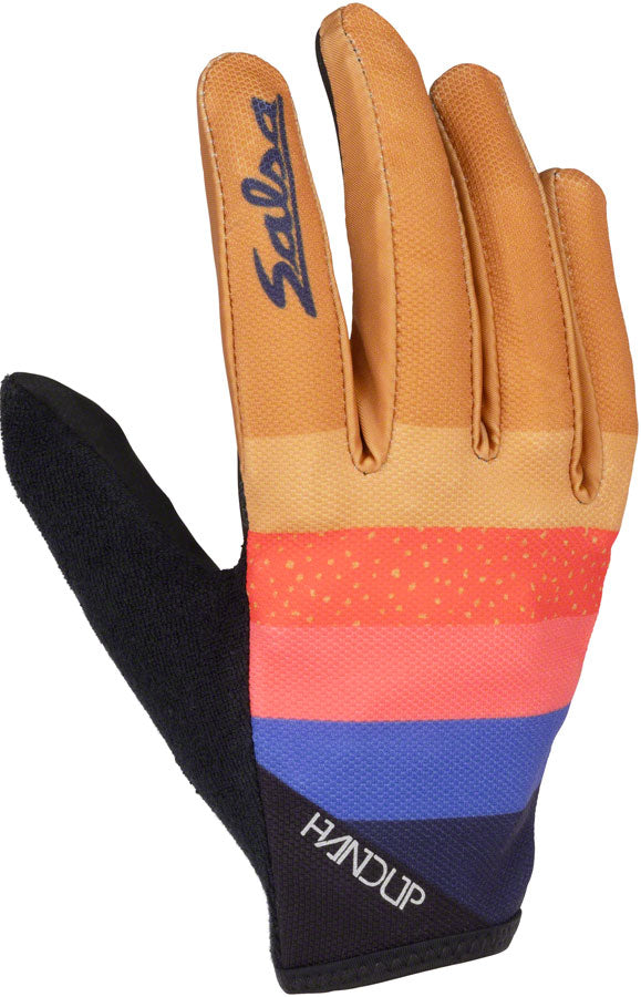 Salsa Team Polytone Handup Gloves - Goldenrod Black w/ Stripes Large