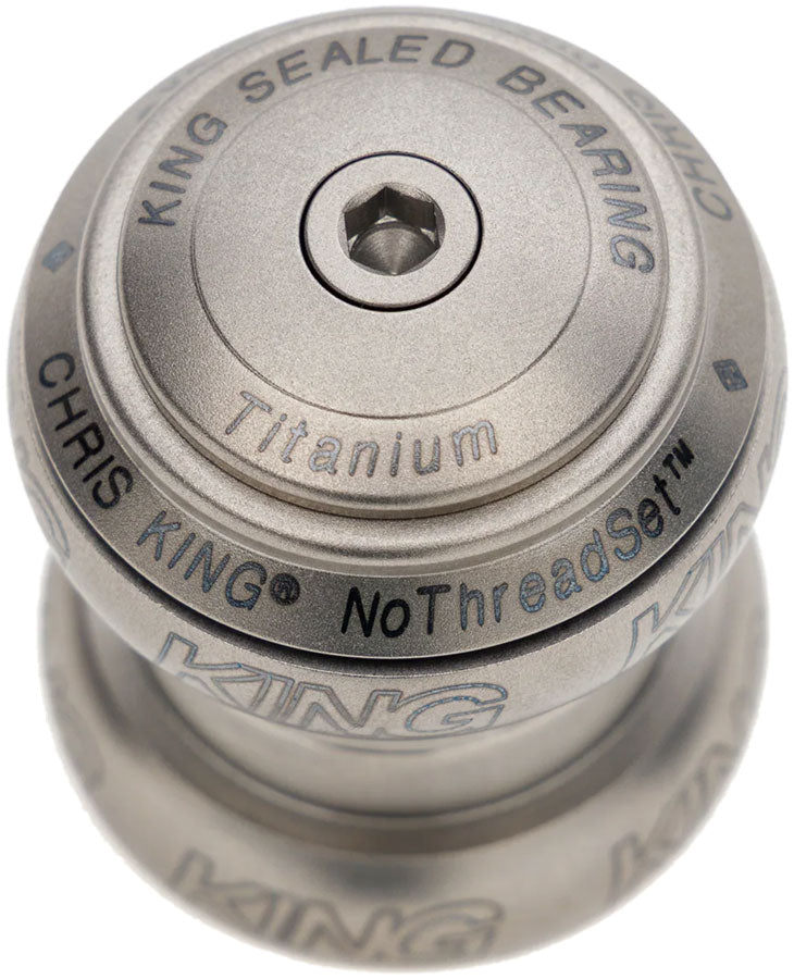 Chris King NoThreadSet Titanium Headset - 1-1/8" EC34 Upper / EC34 Lower Titanium