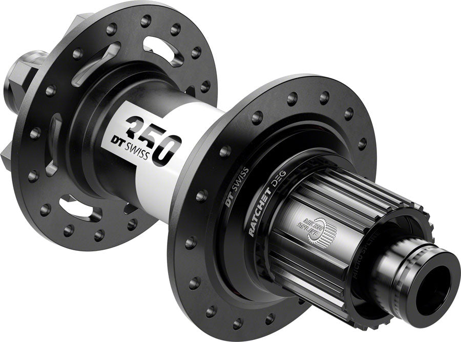 DT Swiss 350 DEG Rear Hub - 12 x 148mm 6-Bolt Micro Spline Black 28H 72pt