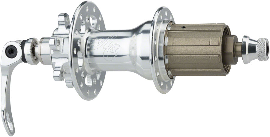 All-City Go-Devil Rear Hub - QR x 135mm/12 x 142mm 6-Bolt HG 11 Road Silver 28H