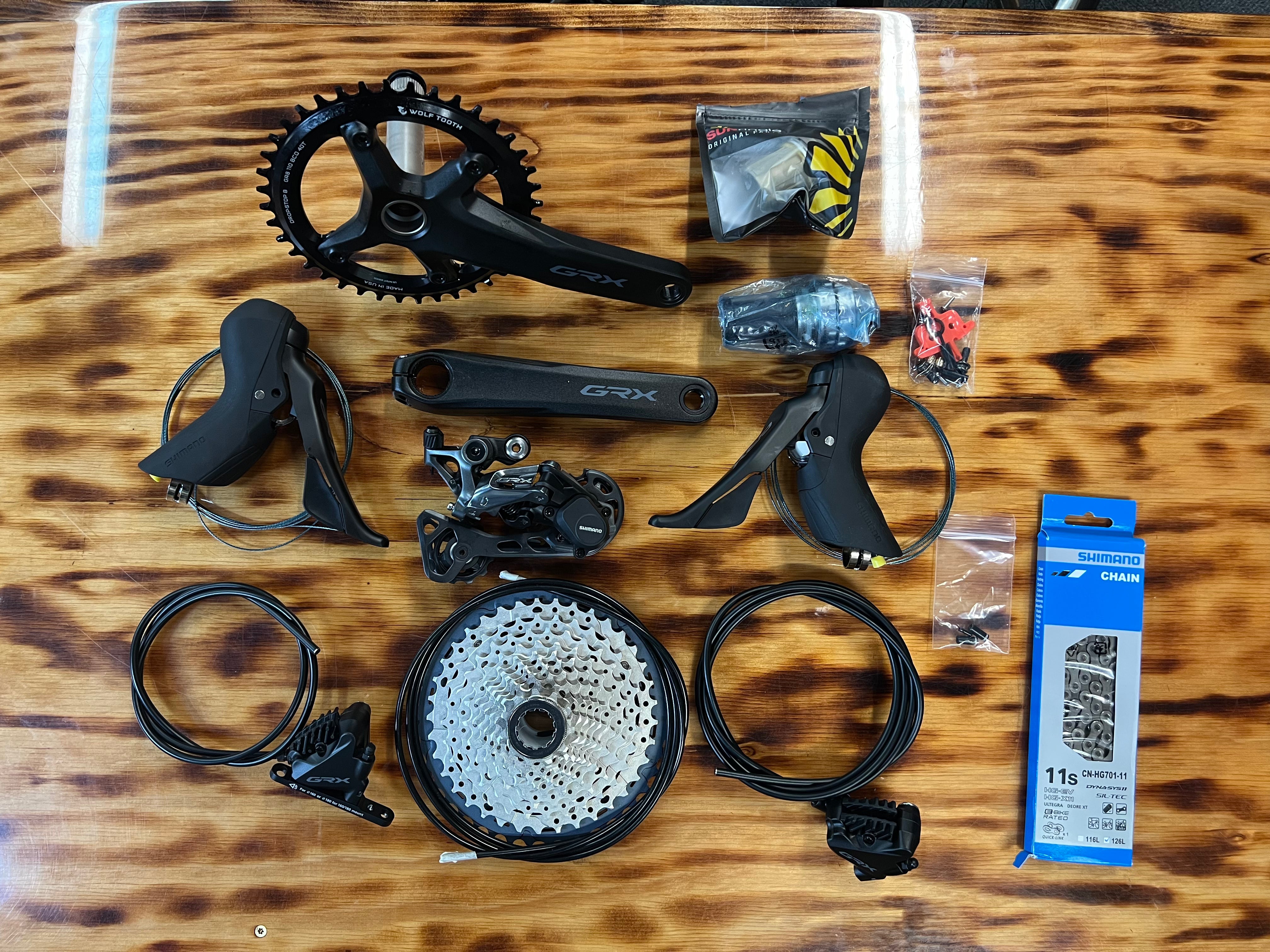 Shimano GRX Groupset 11s 40t Chainring 175mm Cranks