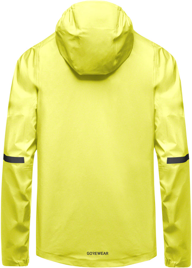 Gorewear Lupra Gore-Tex 2.0 Hooded Jacket - Black/Neon Yellow Mens Large