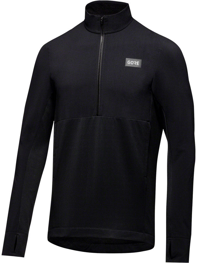 Gorewear Trail KPR Hybrid 1/2-Zip Jersey - Black Mens Small