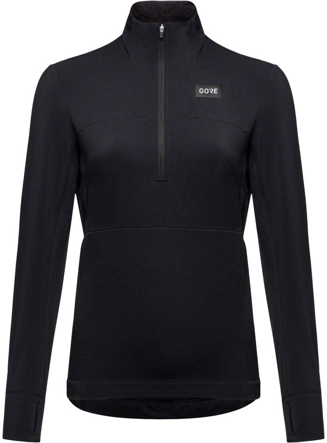 GORE Trail KPR Hybrid 1/2-Zip Jersey - Black Womens Medium