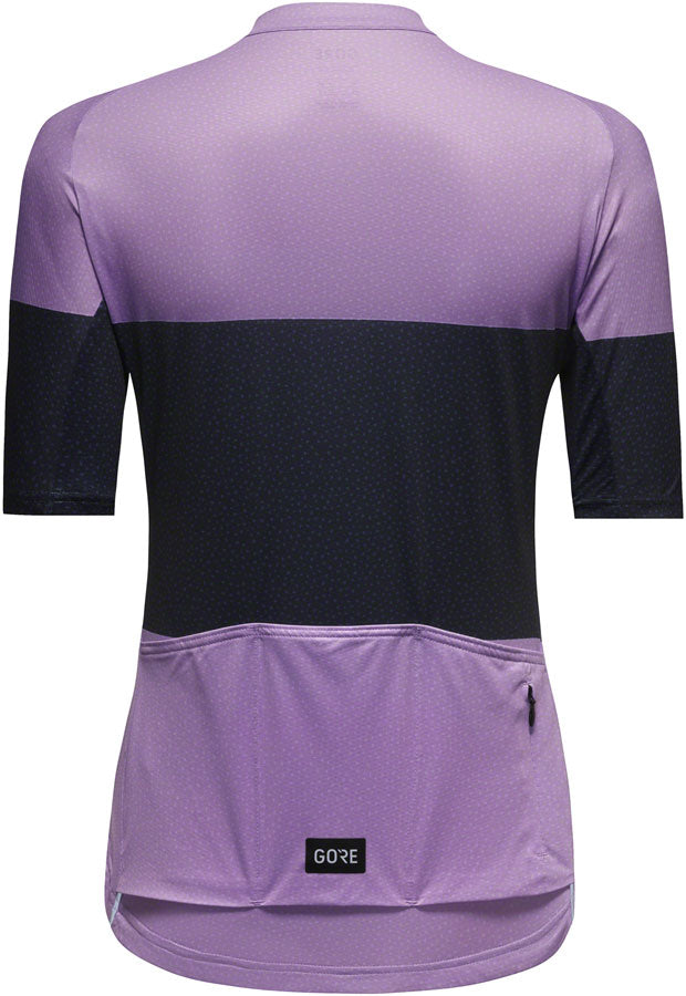 Gorewear Spirit Stripes Jersey - Purple/Orbit Blue Womens Medium 8/10
