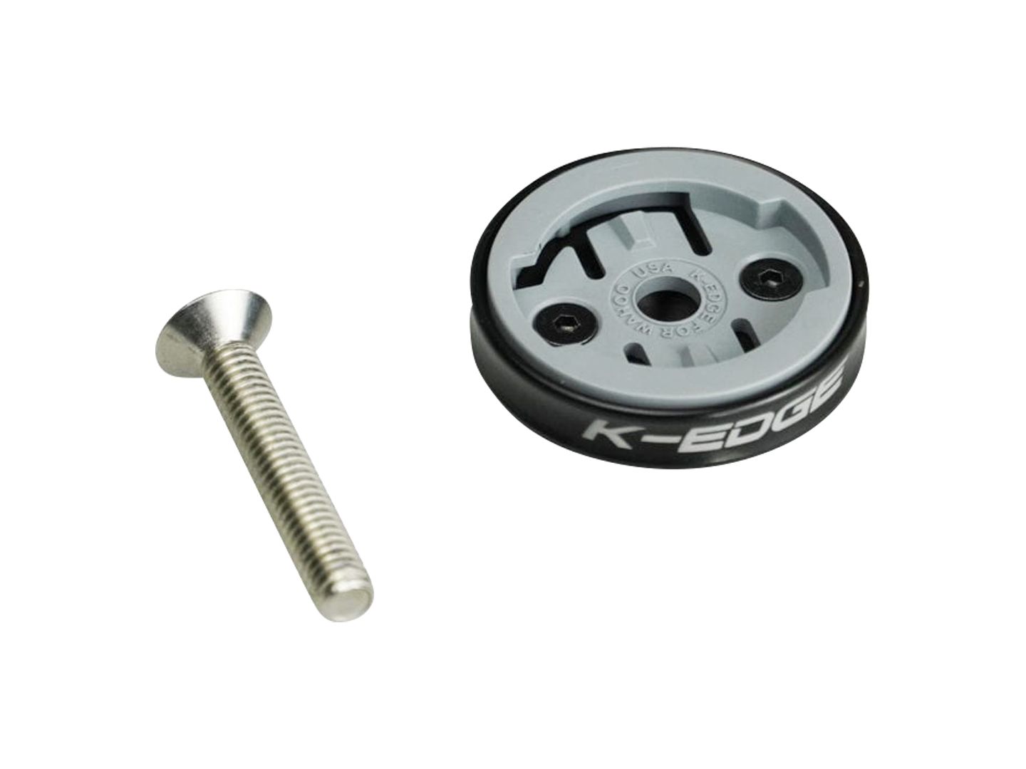 K-EDGE Wahoo Gravity Stem Cap Mount Wahoo Bolt Wahoo ELEMNT computers BLK