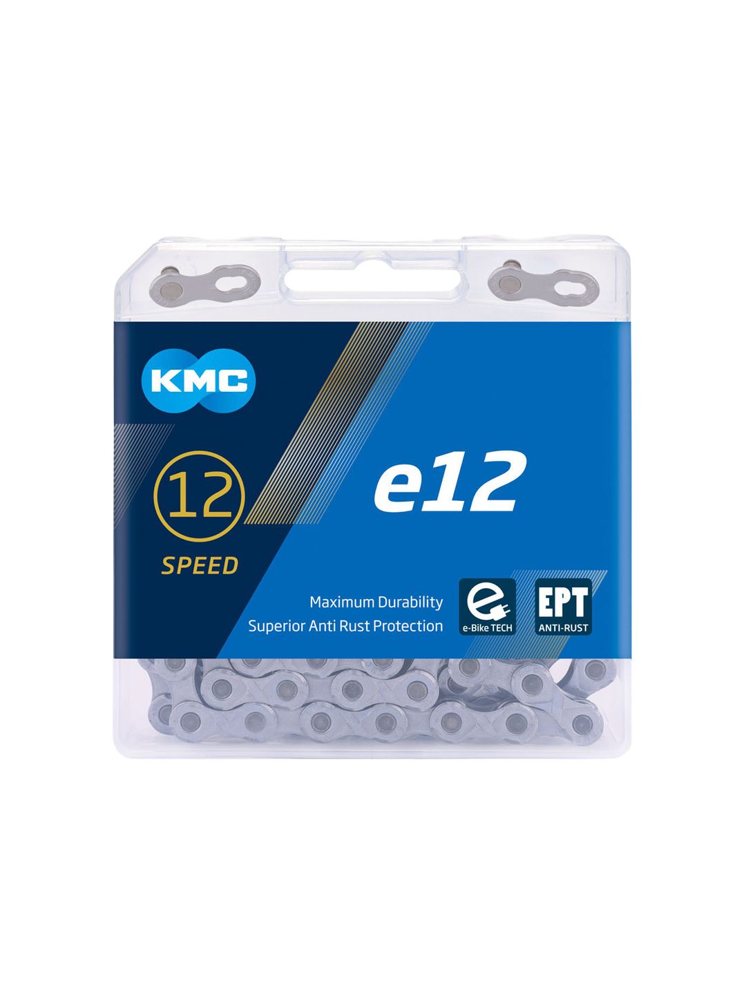 KMC e12 EPT Chain - 12-Speed 136 Links Silver