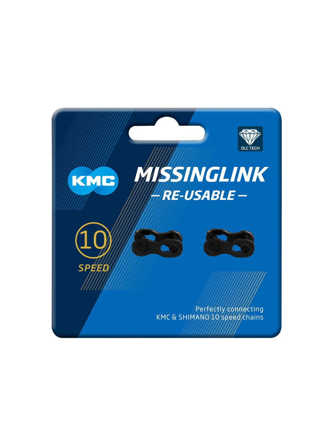 KMC MissingLink-10 DLC Connector - 10-Speed Black 2 Pairs/Card