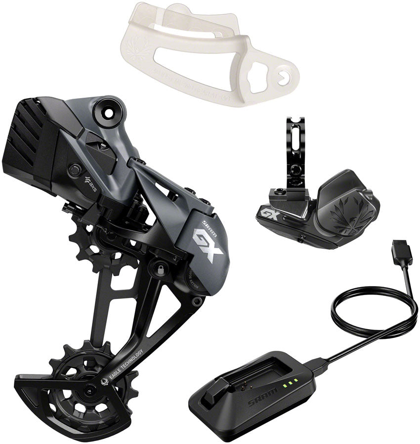 SRAM GX Eagle AXS Upgrade Kit - Rear Derailleur Battery Eagle AXS Controller w/ Clamp Charger/Cord Chain Gap Tool BLK