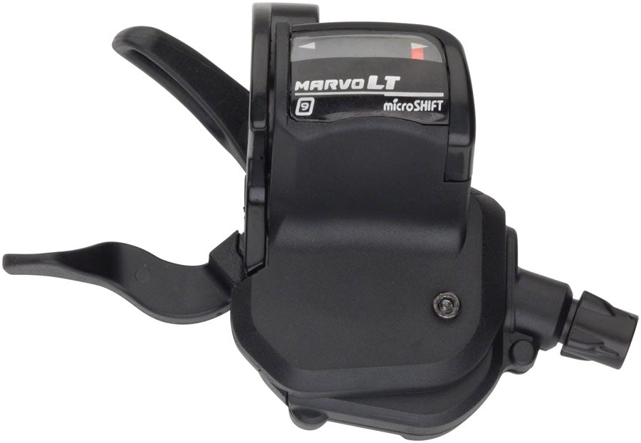 microSHIFT MarvoLT Right Trigger Shifter 9-Speed Steel Lever Gear Indicator Shimano Compatible