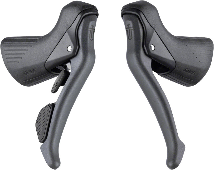 microSHIFT Sword Drop Bar Shifter/Brake Lever Set - 1x 10-Speed Sword Compatible Gray