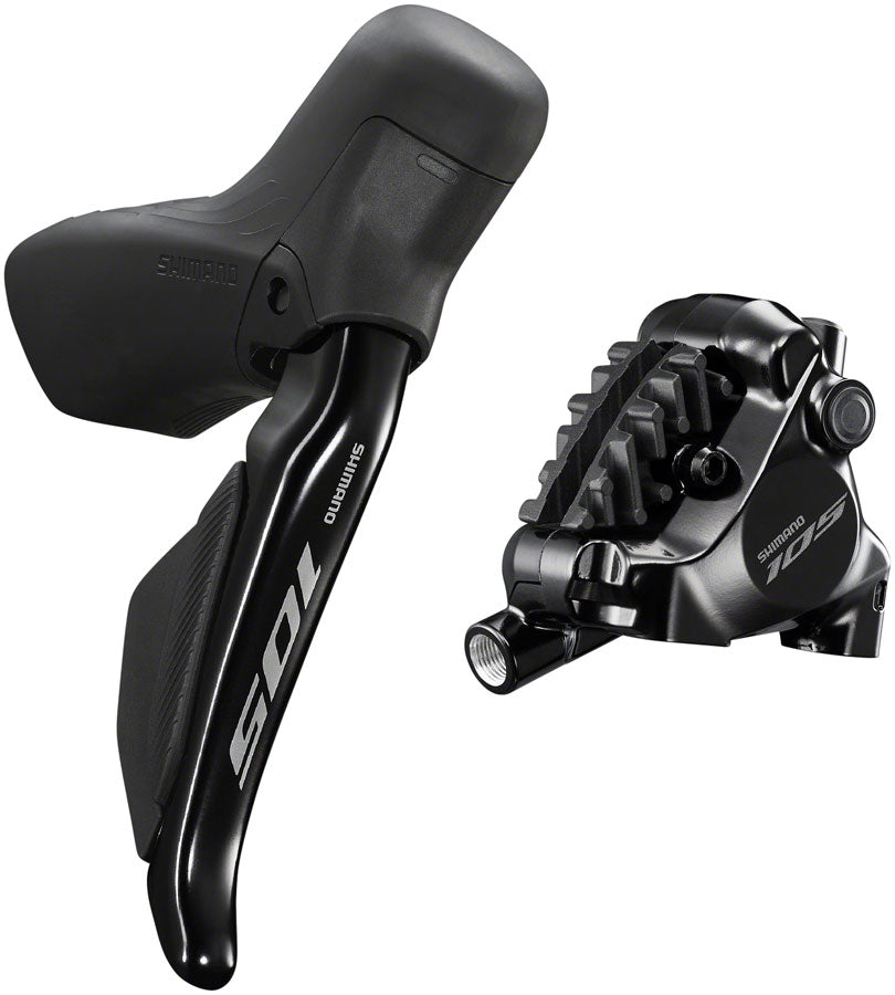 Shimano 105 ST-R7170-RE Di2 Shift/Brake Lever BR-R7170 Hydraulic Disc Brake Caliper - Rear 12-Speed Flat Mount BLK