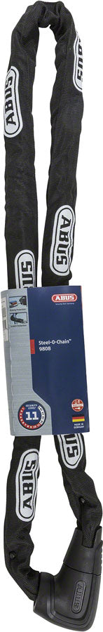 Abus 9808K/170 Steel-O-Chain Key Lock - Black