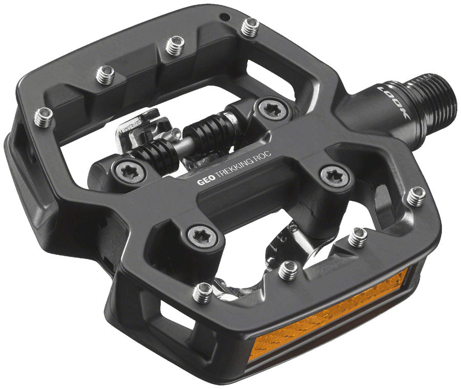 LOOK GEO TREKKING ROC Pedals - Single Side Clipless Platform Chromoly 9/16" BLK