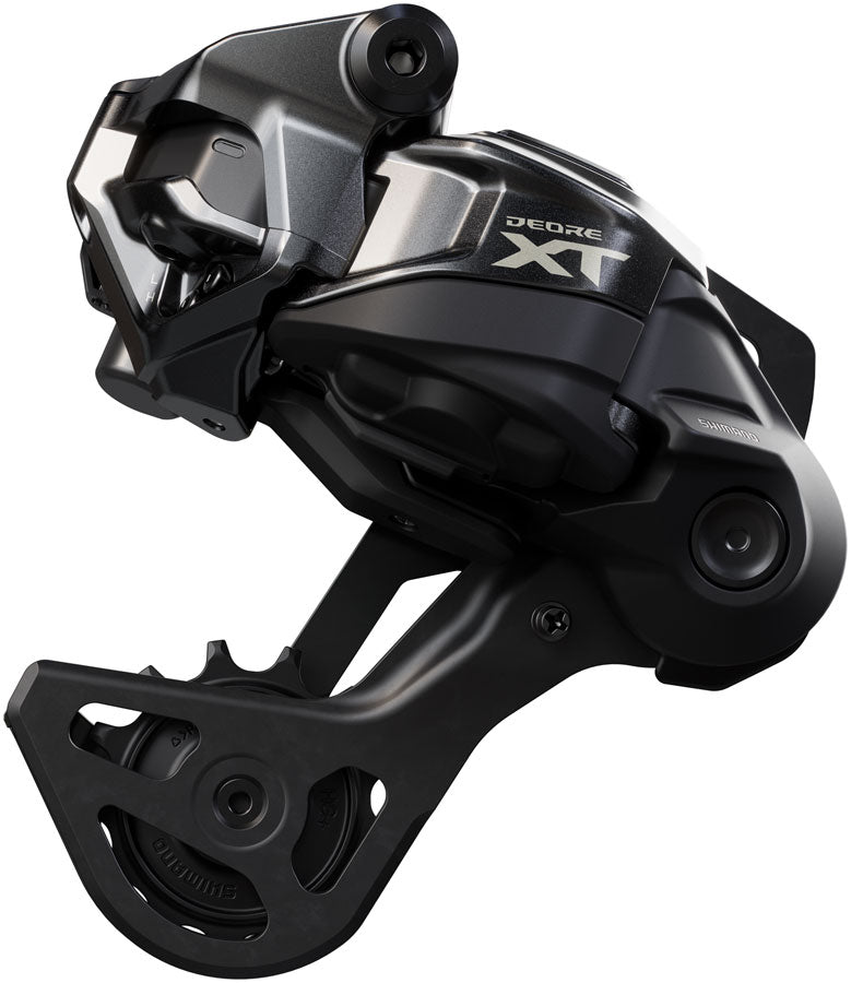 Shimano Deore XT RD-M8250-GS Di2 Wireless Rear Derailleur - 12-Speed Medium Cage Shadow ES BLK/Gray