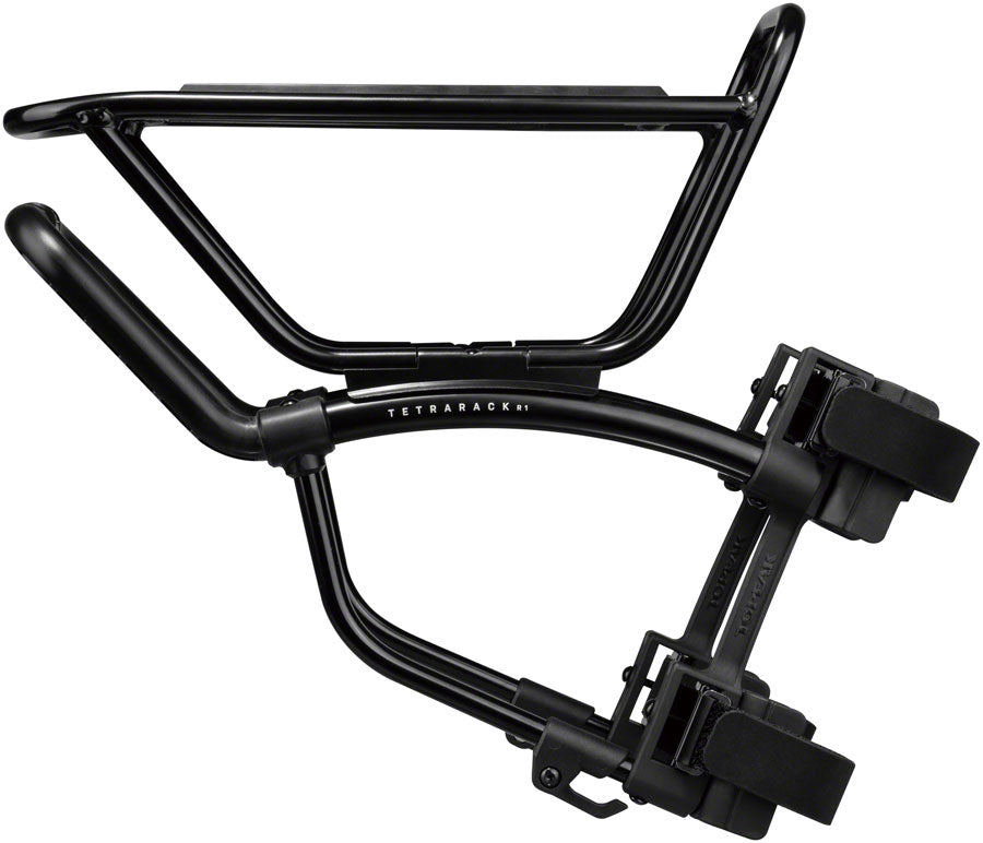 Topeak TetraRack R1 Front Rack Gravel/Road - Fork Blade Strap Mount QuickTrack Compatible BLK