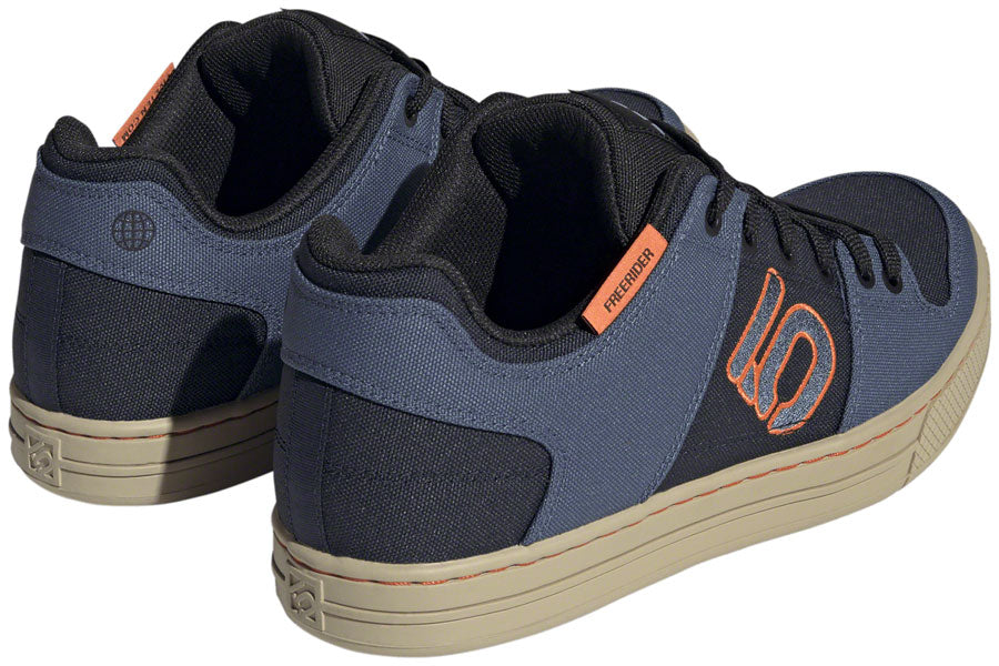 Five Ten Freerider Canvas Flat Shoes - Mens Core Legend Ink/Wonder Steel/Impact Orange 13