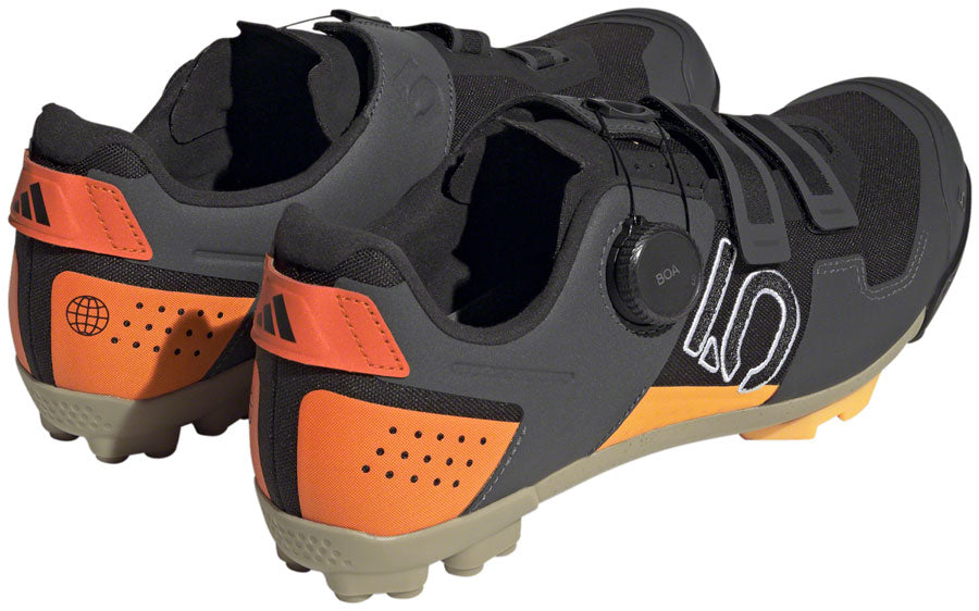 Five Ten Kestrel BOA Mountain Clipless Shoes - Mens Core BLK/Ftwr White/Impact Orange 8.5