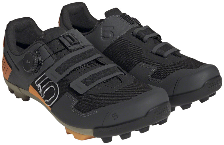 Five Ten Kestrel BOA Mountain Clipless Shoes - Mens Core BLK/Ftwr White/Impact Orange 11.5