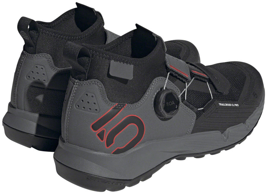 Five Ten Trailcross Pro Mountain Clipless Shoes - Mens Gray Five/Core BLK/Red 8.5