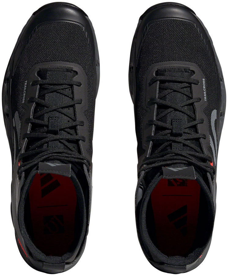 Five Ten Trailcross Mid Pro Flat Shoes - Mens Core BLK/Gray Two/Solar Red 9.5