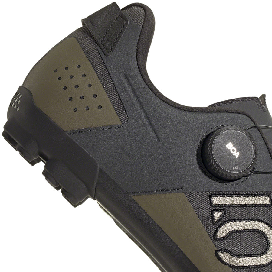 Five Ten Kestrel BOA Mountain Clipless Shoes - Mens Gray Six/Silver Pebble/Olive Strata 10