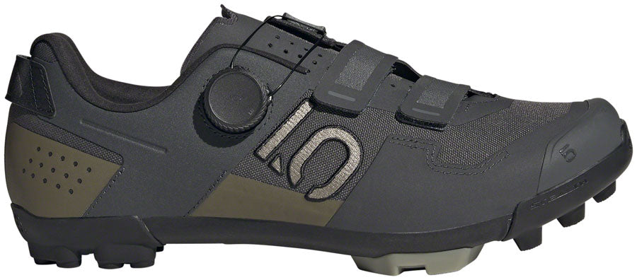 Five Ten Kestrel BOA Mountain Clipless Shoes - Mens Gray Six/Silver Pebble/Olive Strata 9.5