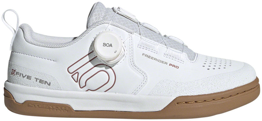 Five Ten Freerider Pro BOA Flat Shoes - Womens FTWR White/Warm Clay/Gray Three 9.5